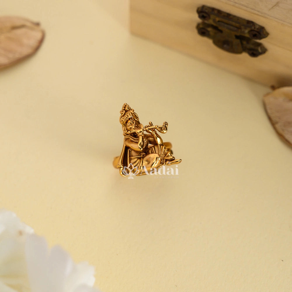 Cute Little Krishna Finger Ring
