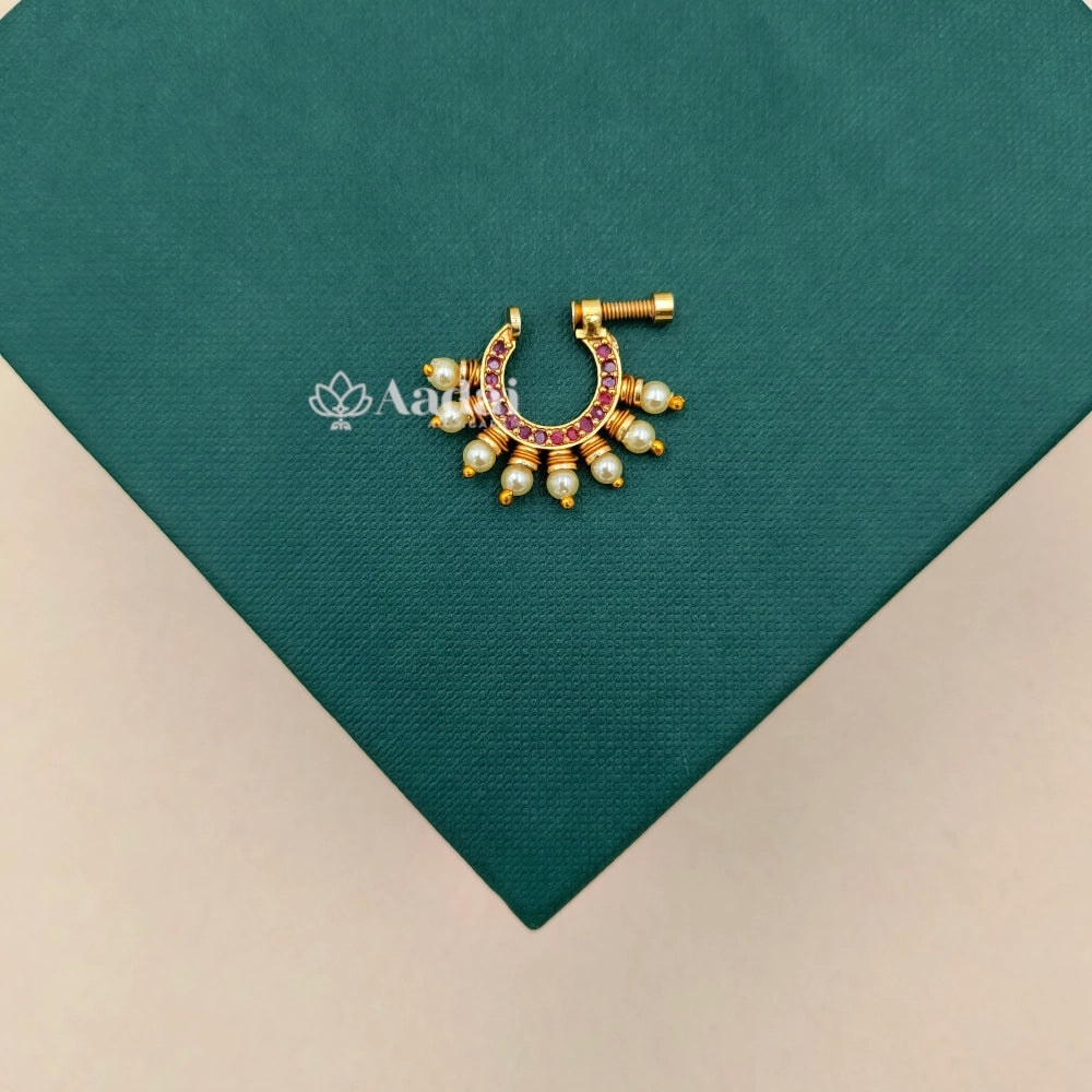Rani Pearl Nose Pin
