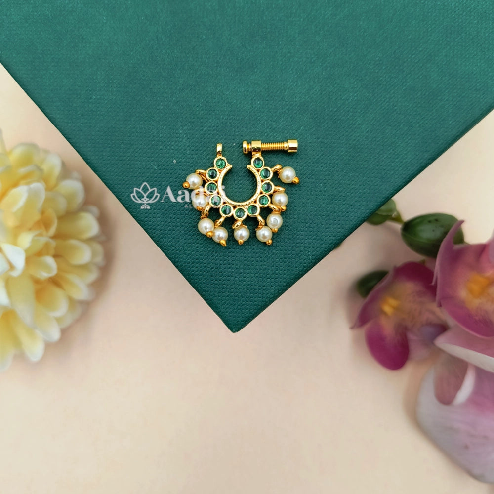 Pearl Drop Nose Pin