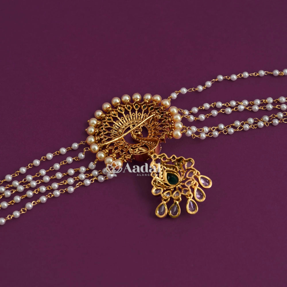 Peacock Jadai Billai With Mattal