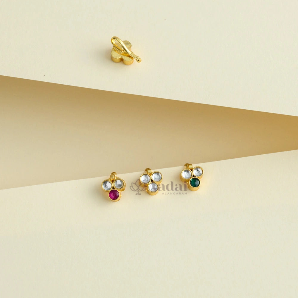 Elegant Kundan Nose Pin