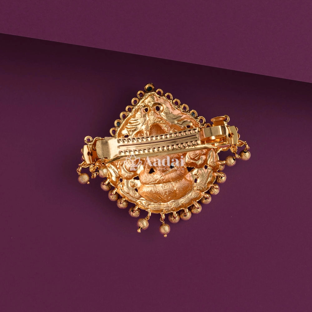 Nagas Lakshmi Big Pendant Hair Clip