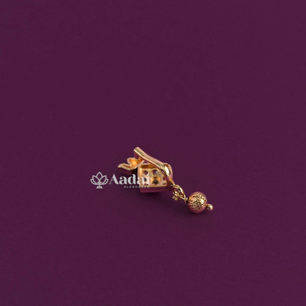 Diamond Shape Drop Nose Pin