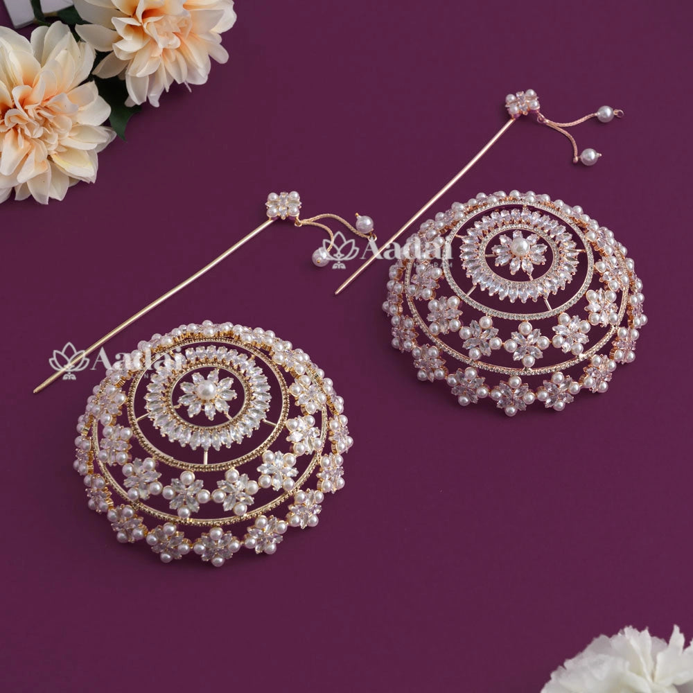 Sparkling Pearl Big Hair Bun Cage