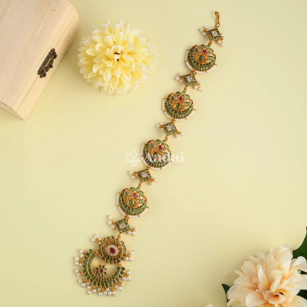 Celestial Kemp Hair Chotti Accessiores - Green