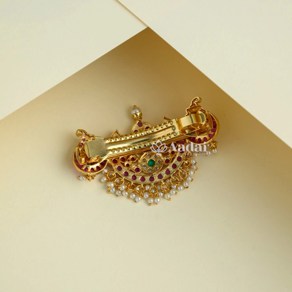 Charlene Chand Balli Peacock Hair Clip