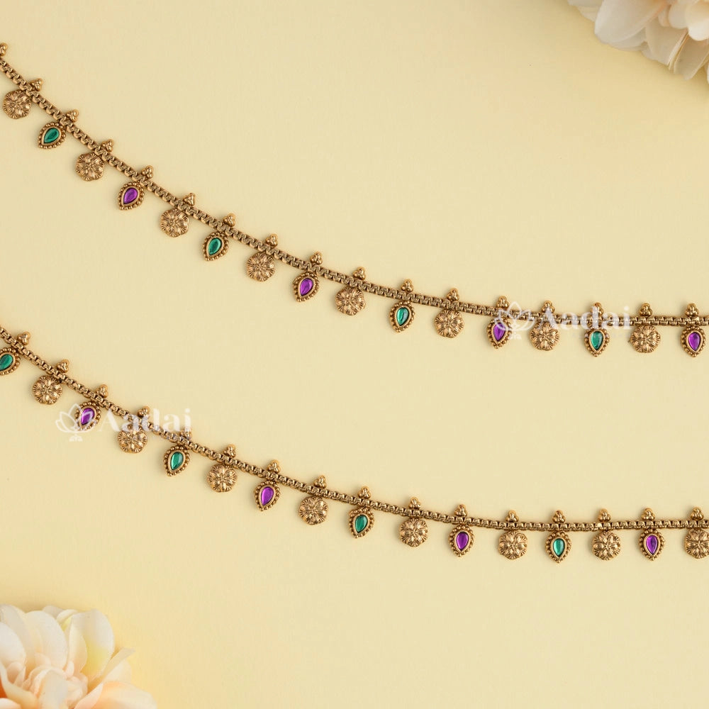 Incarnadine Kovi Droplet Anklet