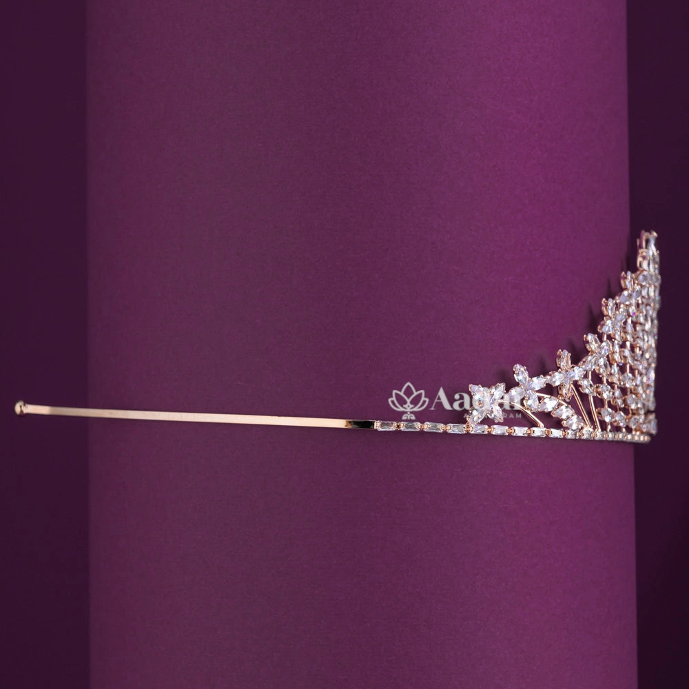 Pharaonic Royal Wedding Tiara - Rose Gold