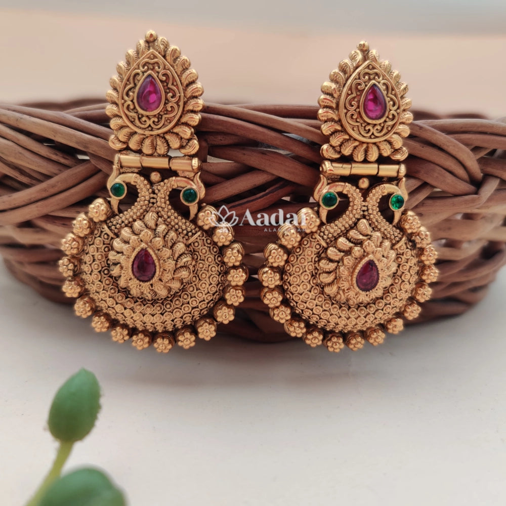 Intricately designed earring
