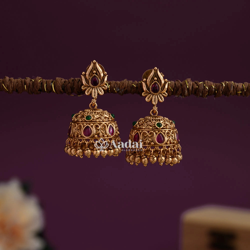 Stunning Floral Jhumka