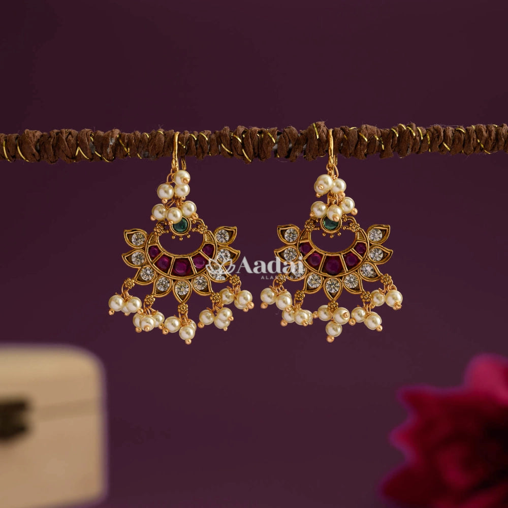 Ebullient Pearl Hook Earring
