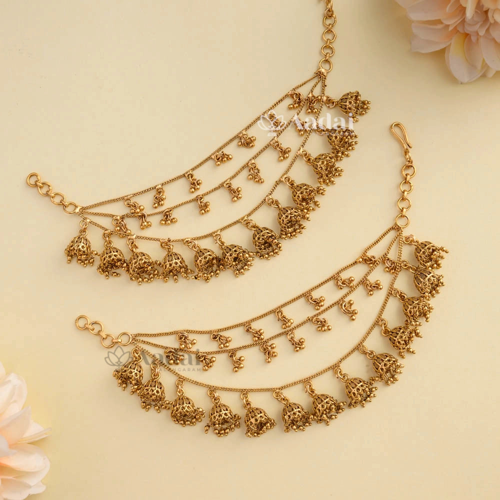 Stunning Grand Jhumka Mattal - Gold