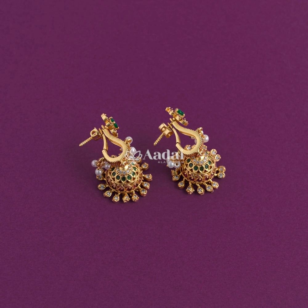 Crimson Cute Jhumka