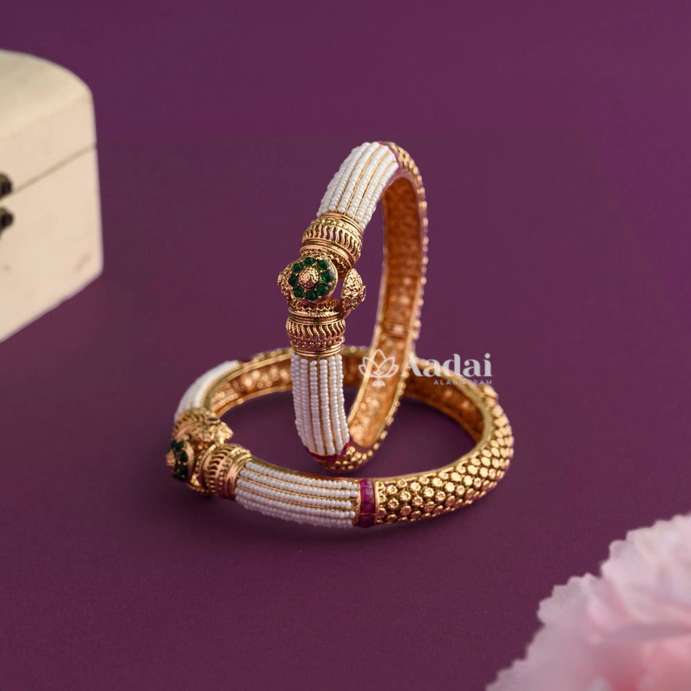 Incarnadine Royal Kada Pair Bangle