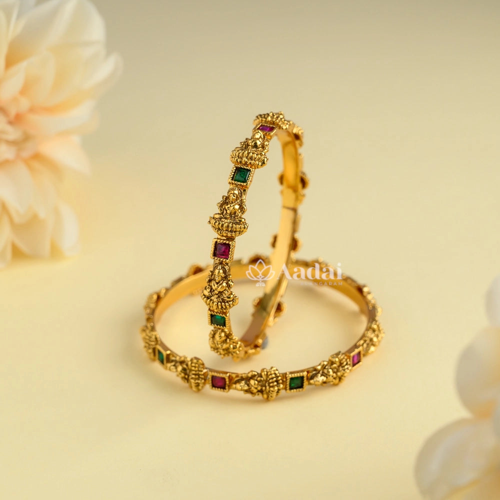 Verdant Antique Lakshmi Kids Bangle