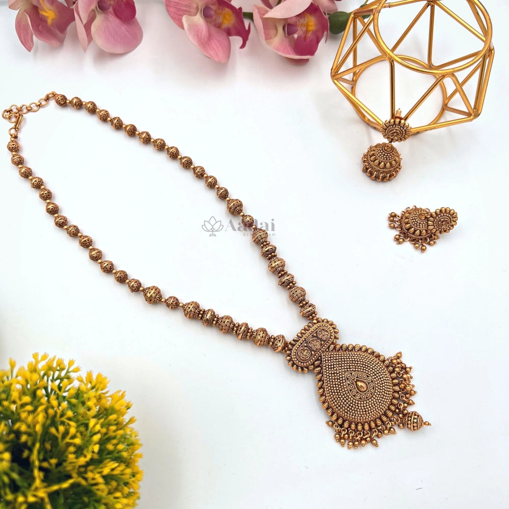 Intricately Designed Antique Non Idol Mala