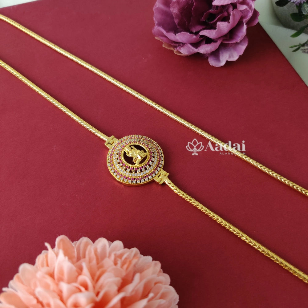 Lakshmi pendant mogappu chain