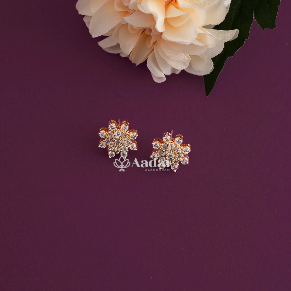 Sparkling Diamond Replica Mogappu Chain Set