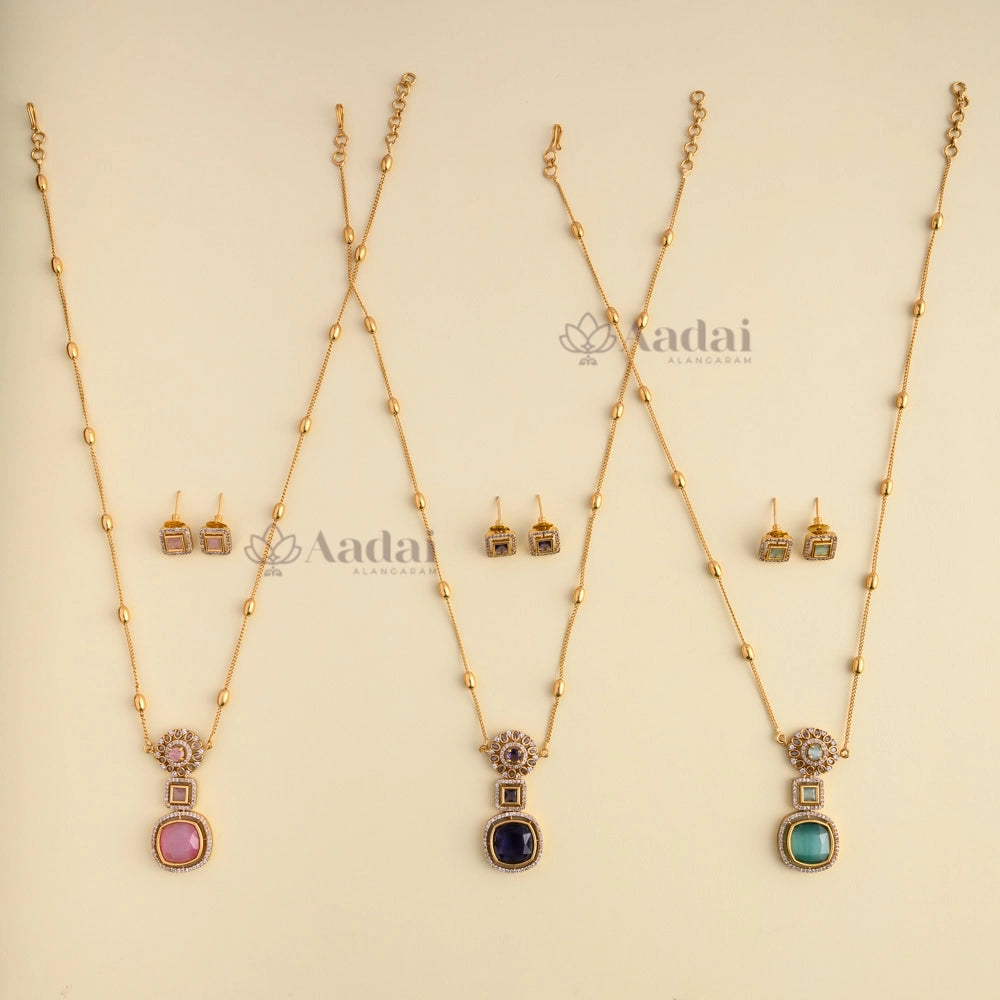 Elegant Pendant Chain Set - 1