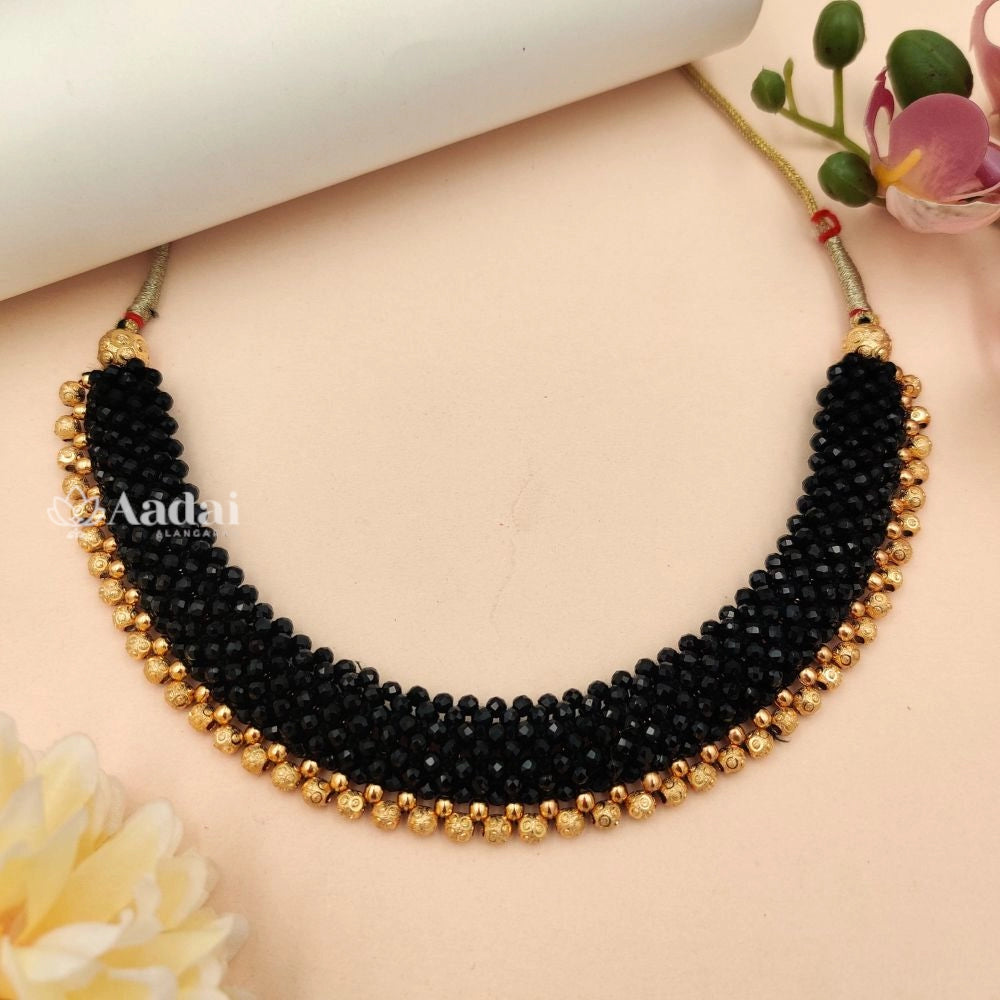 Black Hydro Crystal Necklace