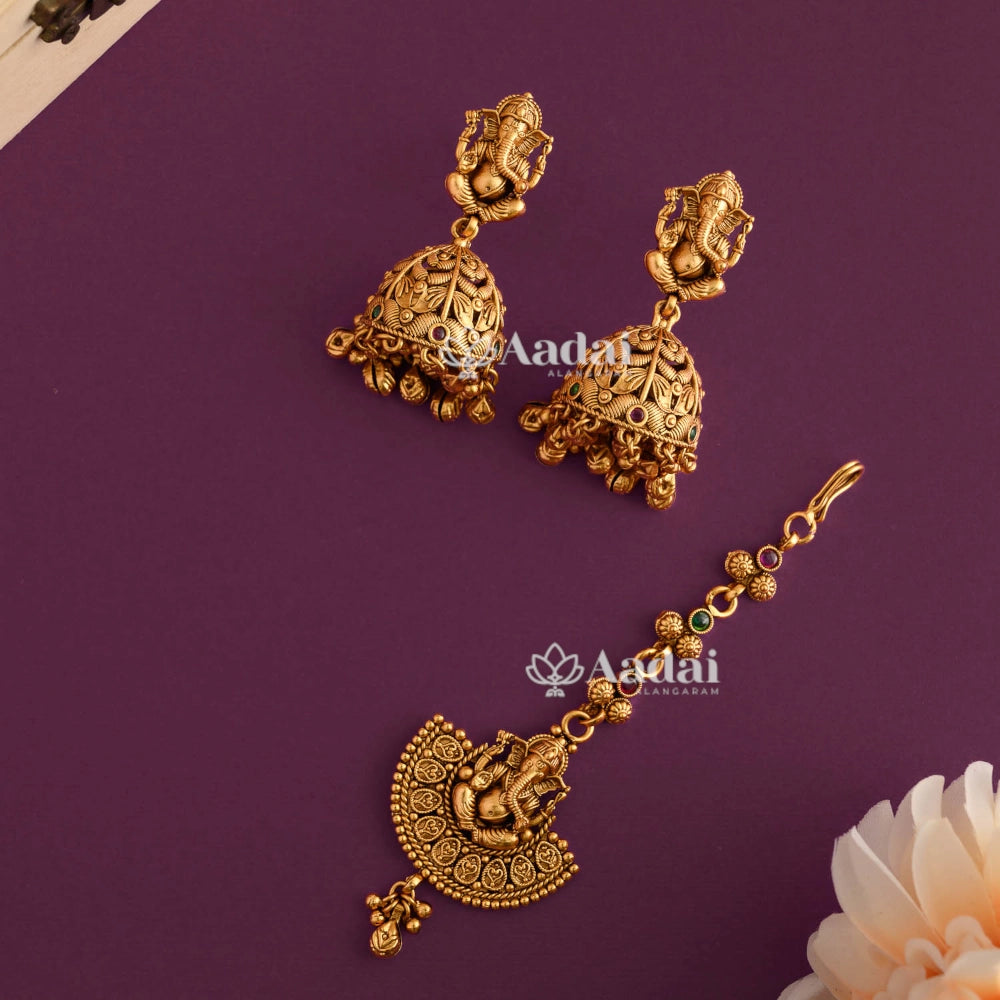 Intricately Designed Ganesh Combo Set