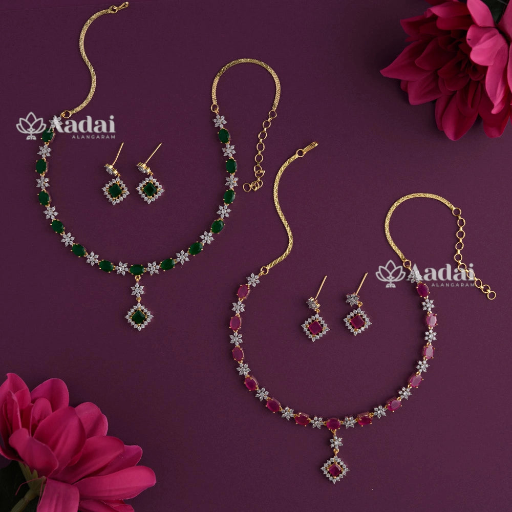 Dazzling Cute AD Necklace