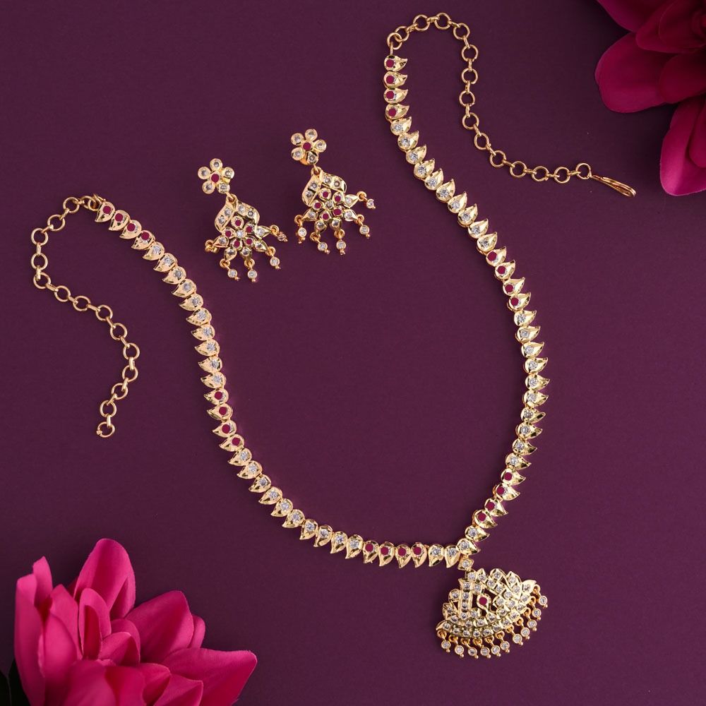 Sparkling Vintage Attigai Mid Necklace