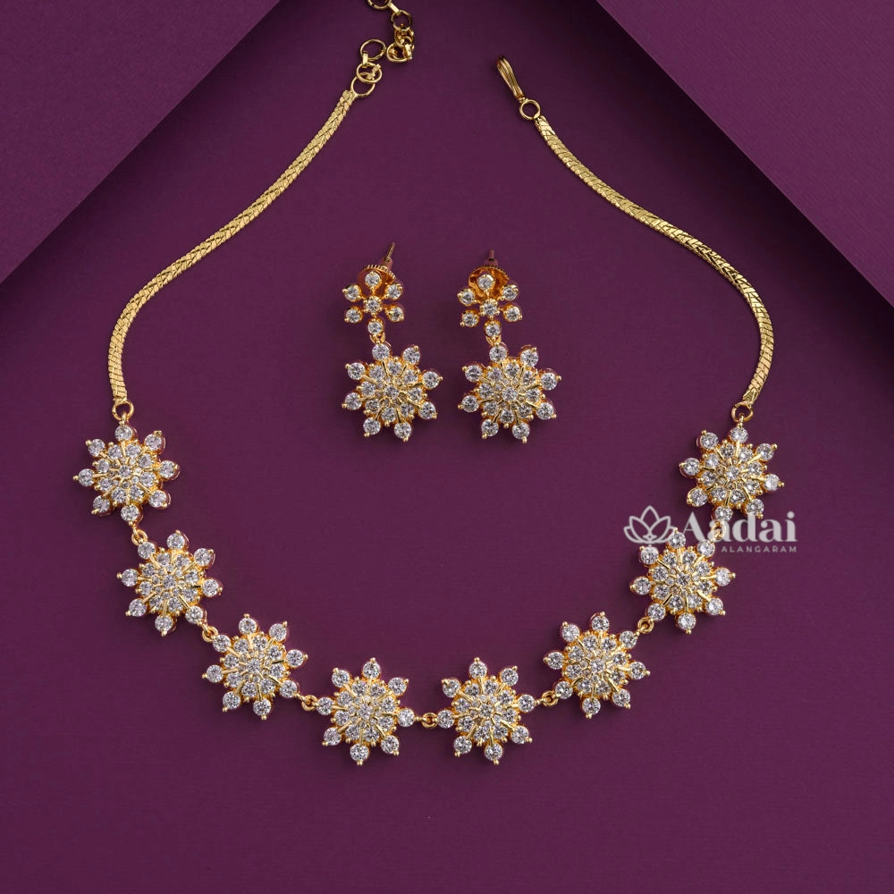 Stunning Diamond Look Necklace