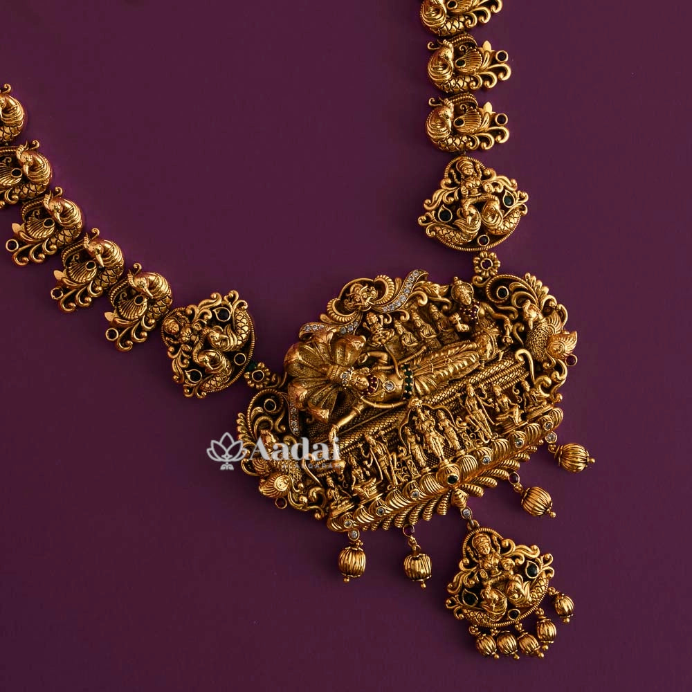3D Vishnu Padmanabha Antique Haram