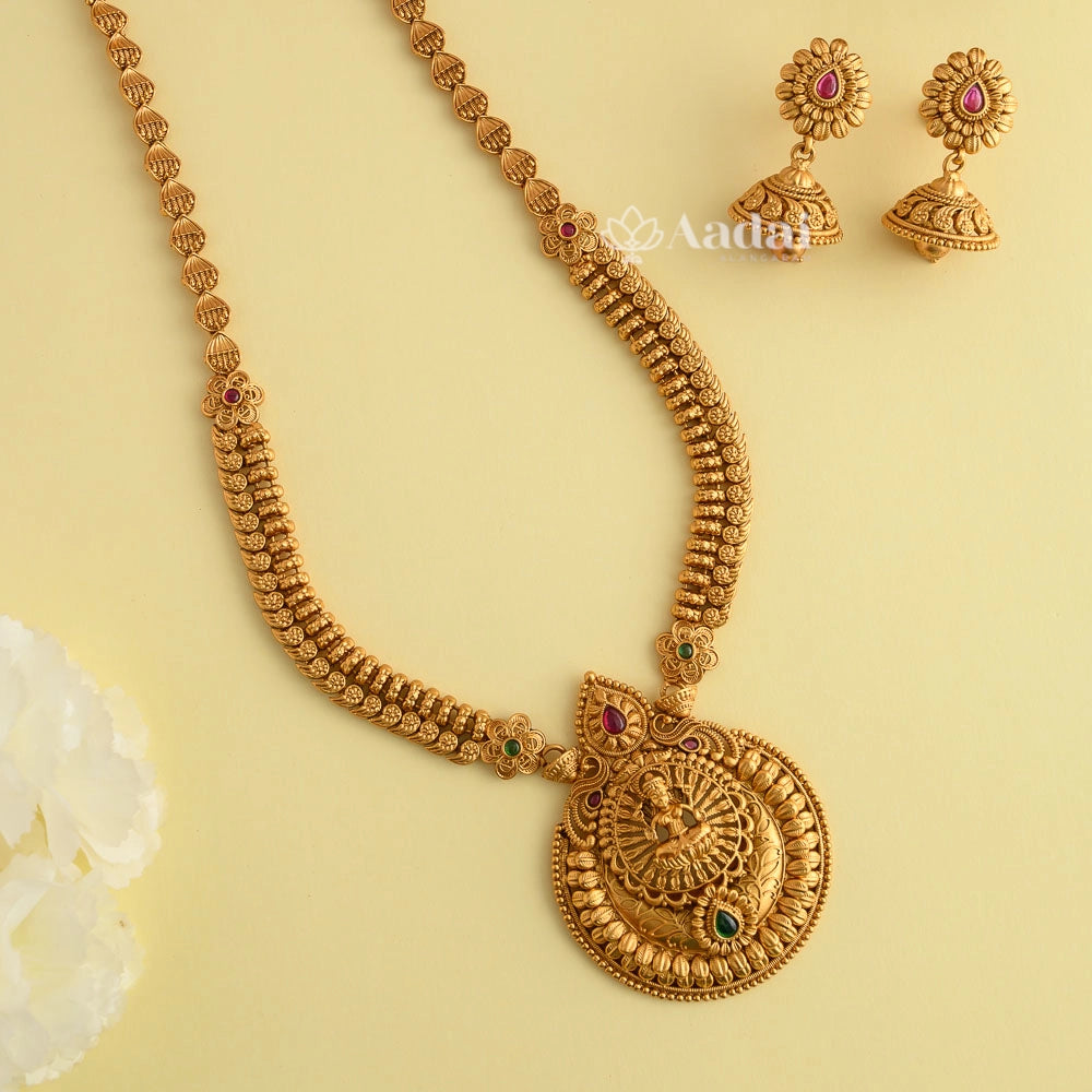 Luxuriant Lakshmi Haram - Multi