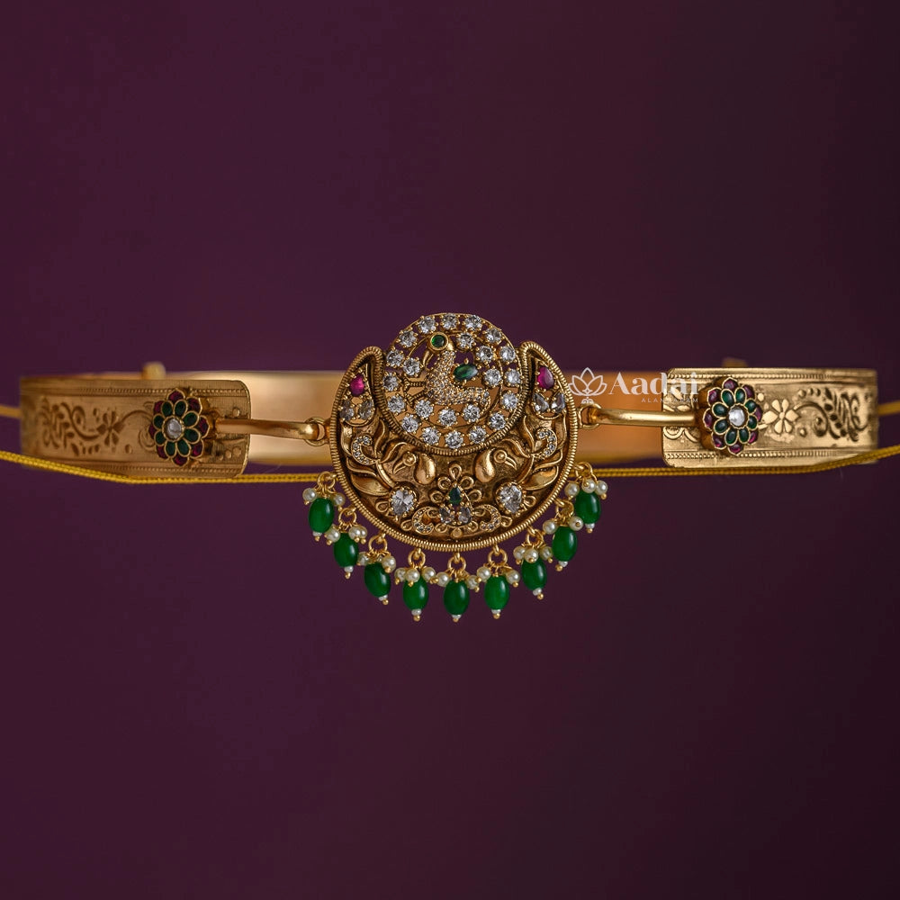 Peacock chaand pendant hipbelt