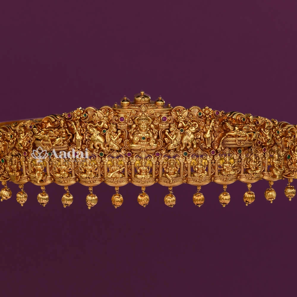 Intricately Designed Lakshmi Devi Nakshi Hip belt