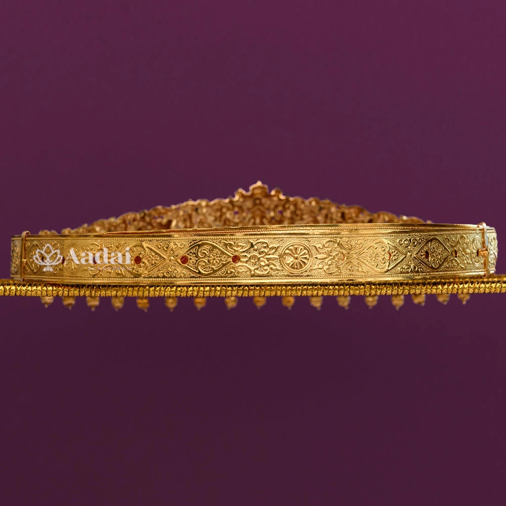 Intricately Designed Lakshmi Devi Nakshi Hip belt