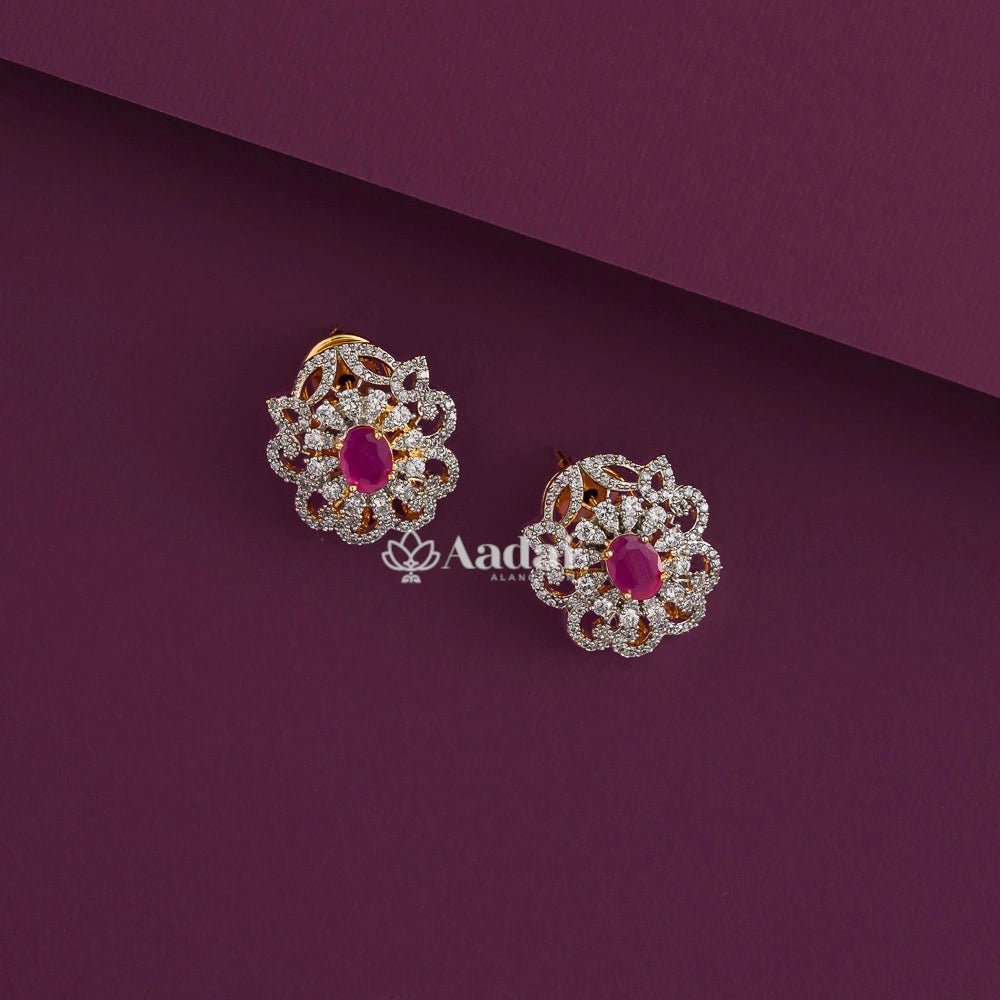 Sparkling String With Diamond Pendant Sets - Pink