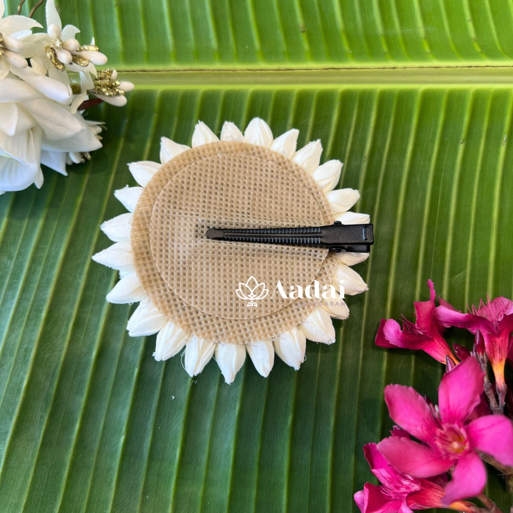 Jasmine Large Buds With Lotus Foam Sheet Plier Clip