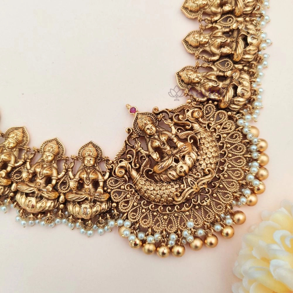 Grand Lakshmi Design Necklace