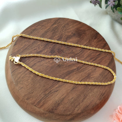 Simple gold anklet