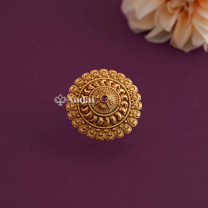 Floral Adjustable Finger Ring