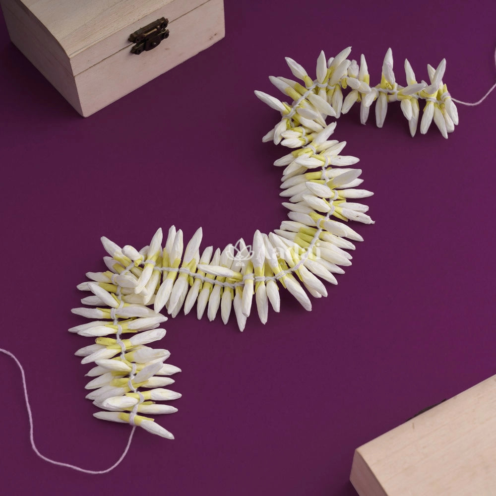 Realistic & Reusable Artificial Mullai Poo  Flower String