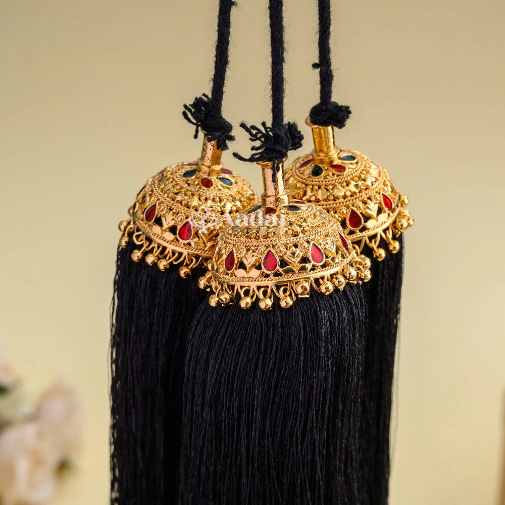 Gold Finish Enamel Kuppulu / Kunjalam