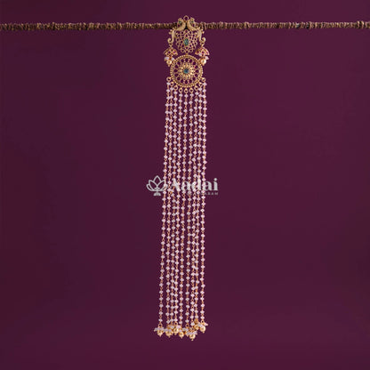 Cluster Pearl Peacock Hanging Jadai Billai