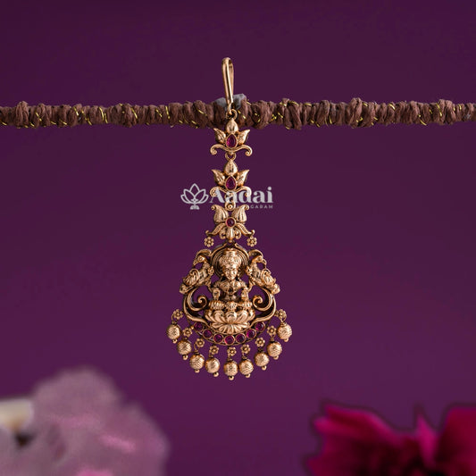 Floral Lakshmi Antique Tikka