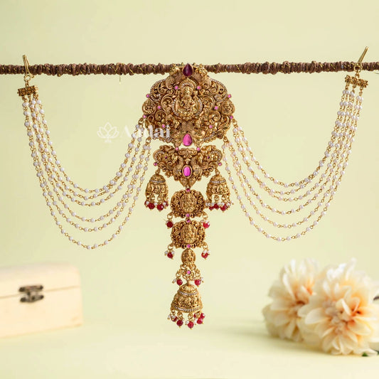 Lakshmi Nagas Jadai Billai With Mattal - Ruby