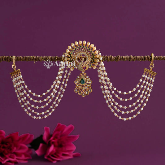 Peacock Jadai Billai With Mattal