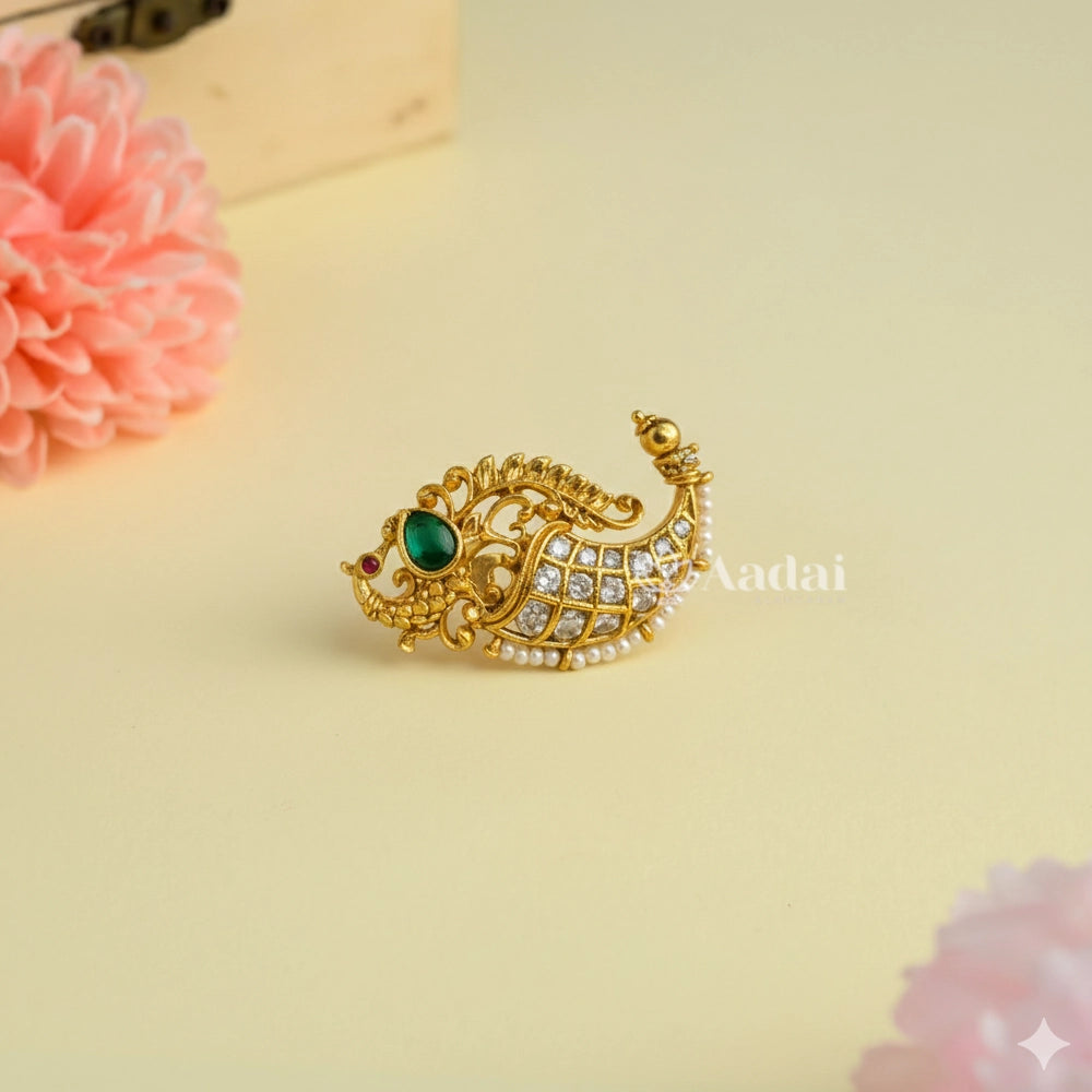 Stunning Peacock Saree Pin / Brooch