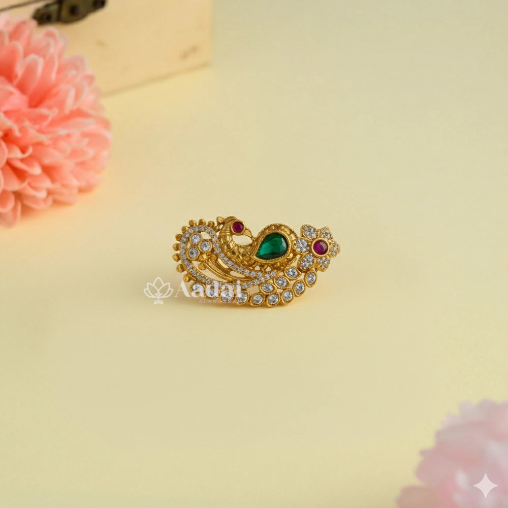 Cute Peacock Saree Pin / Brooch 