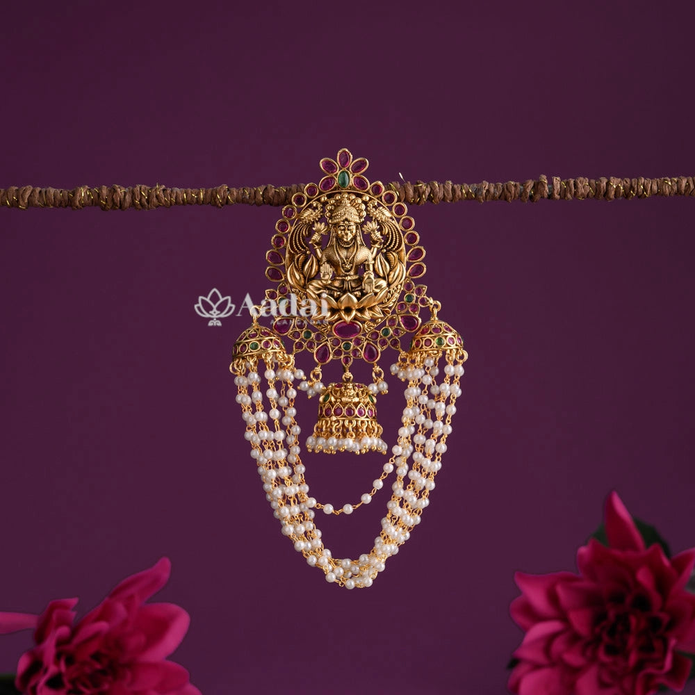 Lakshmi Kemp Cluster Pearl Jadai Billai
