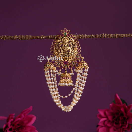 Lakshmi Kemp Cluster Pearl Jadai Billai