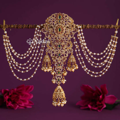 Grand AD Bridal Hair Jadai Billai With Mattal