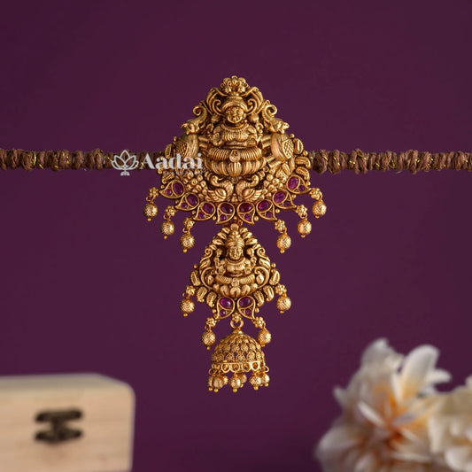 Elegant Lakshmi Nagas Jadai Billai - Ruby
